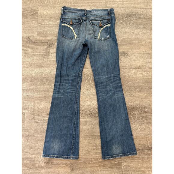 Joe's Jeans Provocateur Size W 25 Stretch Boot Cut Distressed/Frayed - Picture 2 of 8